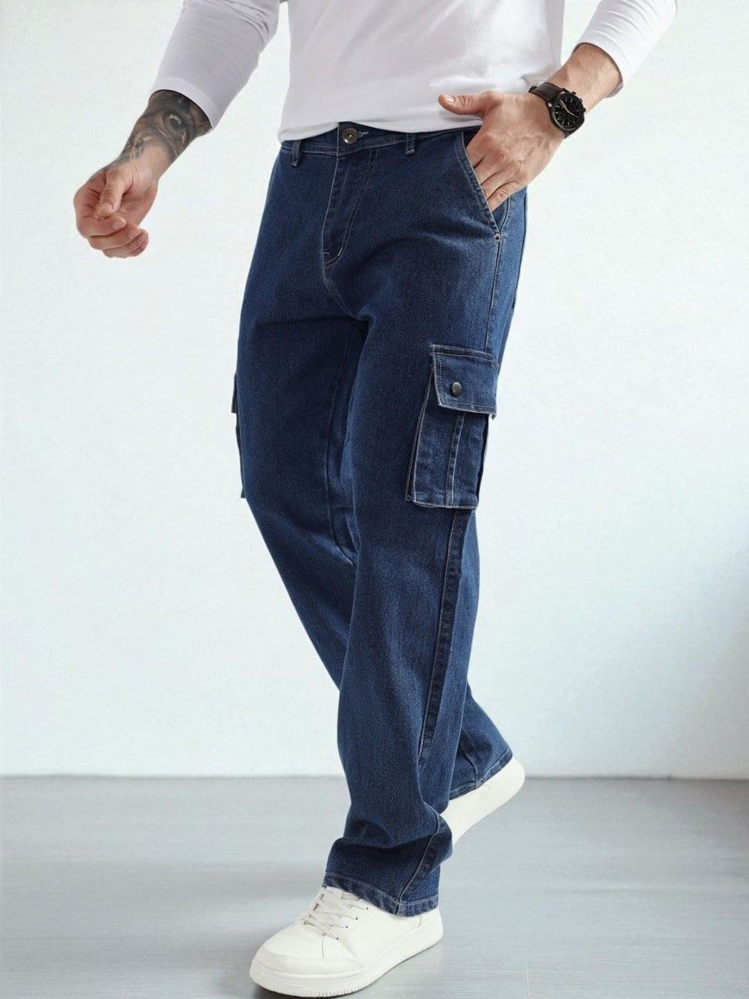 DENIMLOOK Men Relaxed Fit Mid-Rise Jeans