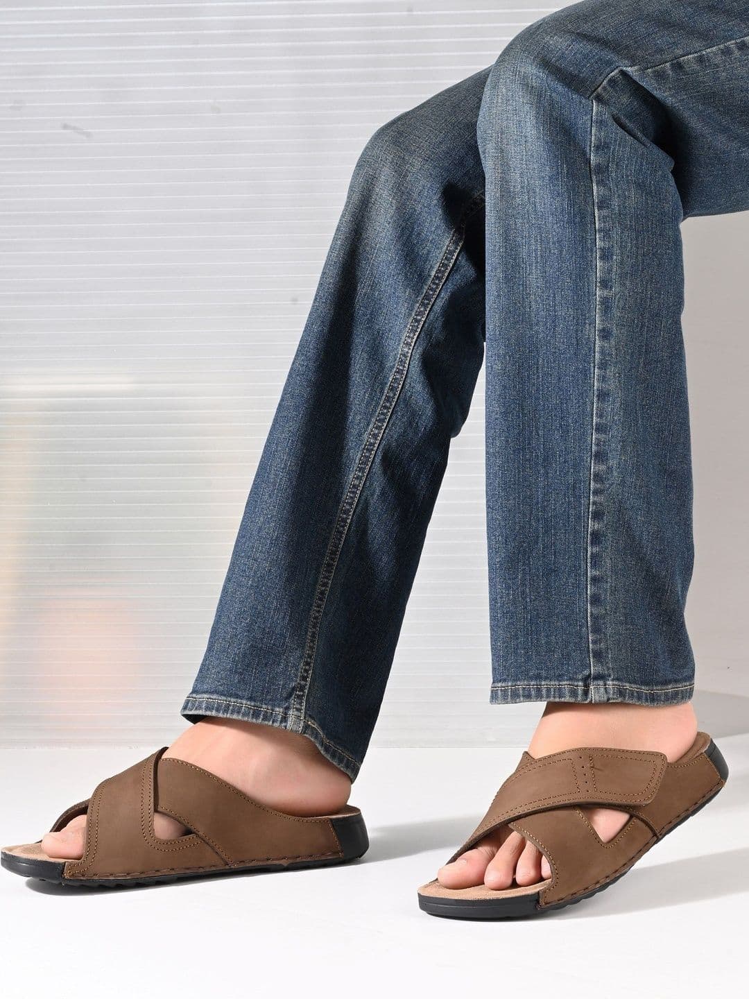 Roadster Men Leather Comfort Sandals - view 1