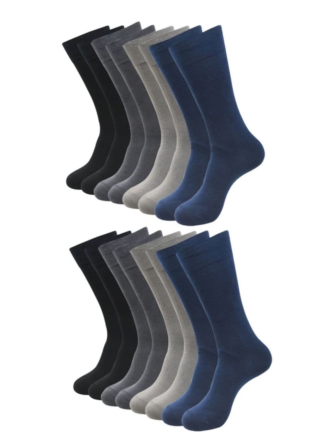 Akeeta Men Pack of 8 Cotton Assorted Calf Length Socks - view 1
