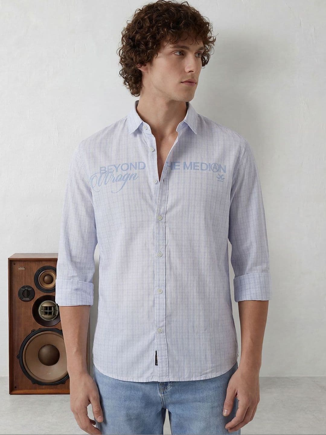 WROGN Men Comfort Checked Casual Shirt - view 1