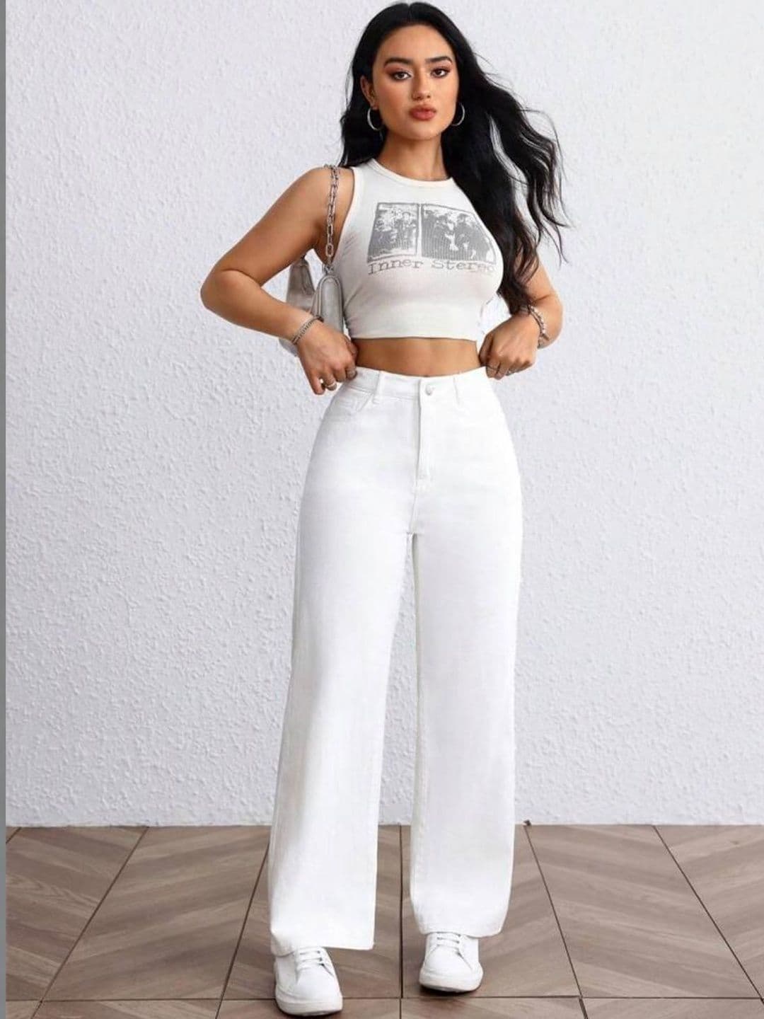 zayla Women Loose Wide Leg High-Rise Stretchable Jeans - view 1
