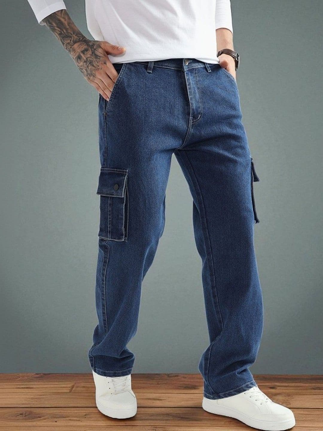 DENIMLOOK Men Relaxed Fit Mid-Rise Jeans - view 1