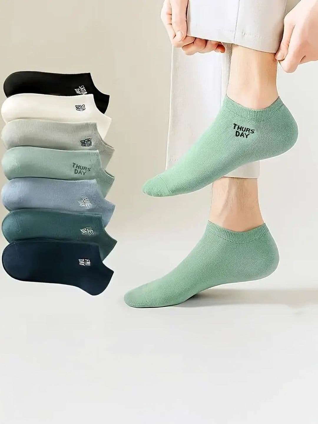 REDCARP Men Pack of 7 Cotton Shoe Liners Socks - view 1