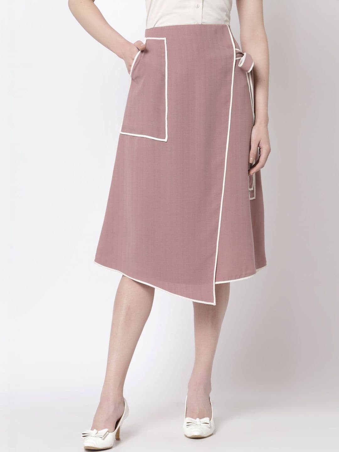 OFFICE & YOU Women Midi Wrap Skirt - view 1