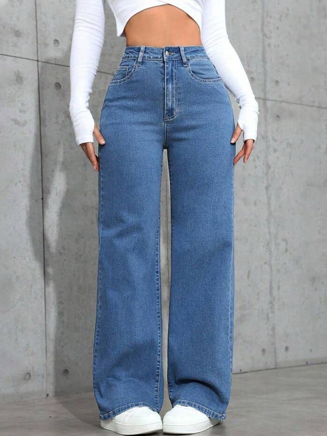zayla Women Loose Wide Leg High-Rise Stretchable Jeans - view 1