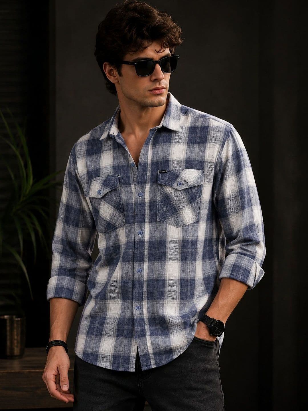 Roadster Men Checked Casual Shirt - view 1