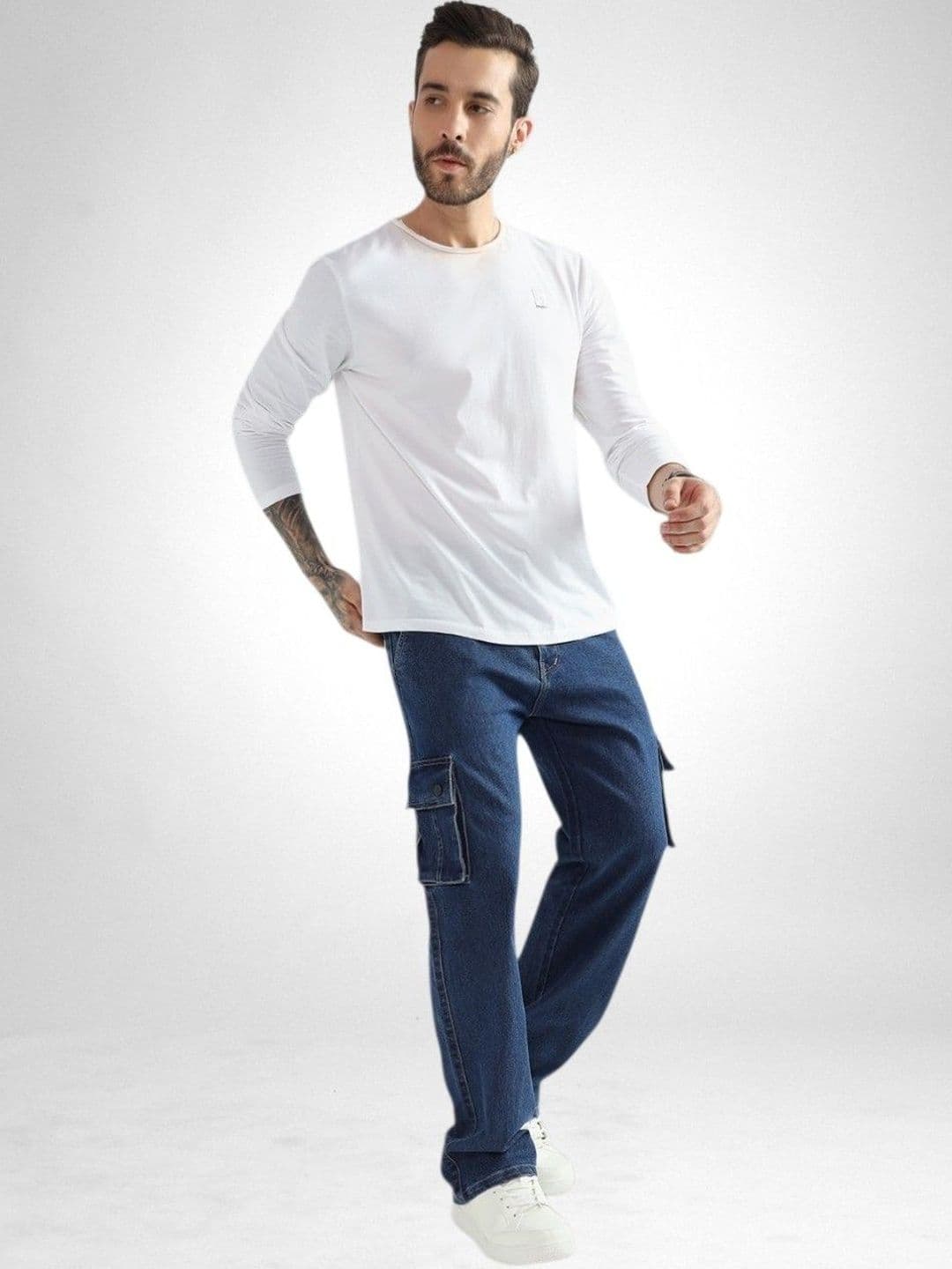 DENIMLOOK Men Relaxed Fit Mid-Rise Jeans - view 1