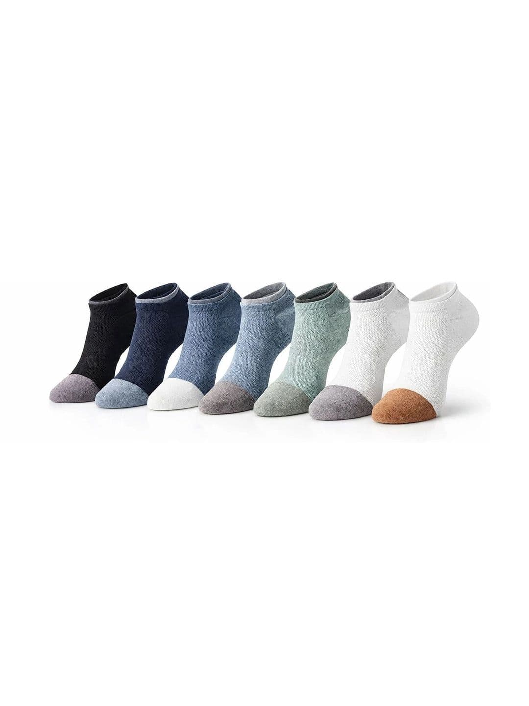 REDCARP Men Pack of 7 Cotton Patterned Ankle Length Socks - view 1