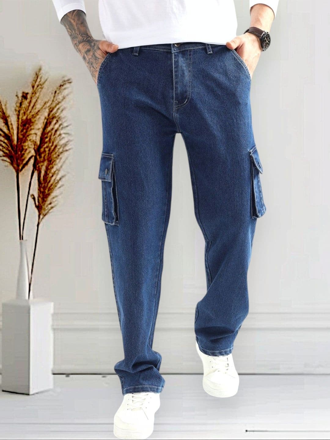 DENIMLOOK Men Relaxed Fit Mid-Rise Jeans - view 1