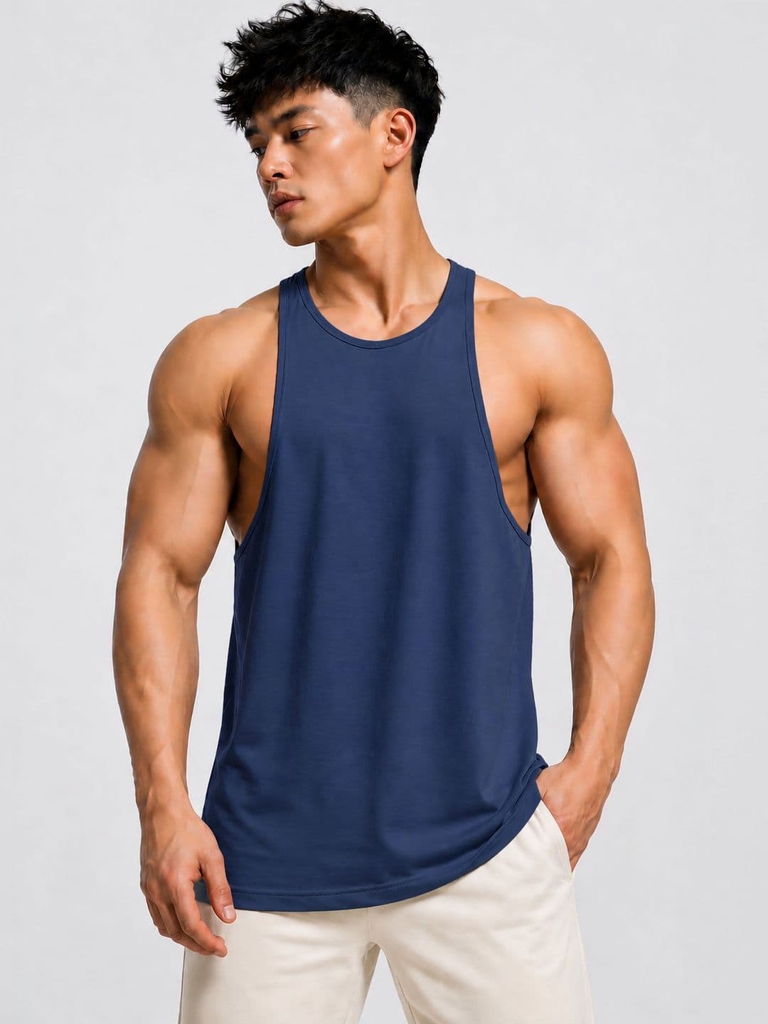 JUARI BE A GENTLEMAN Cotton Gym Vest - view 1