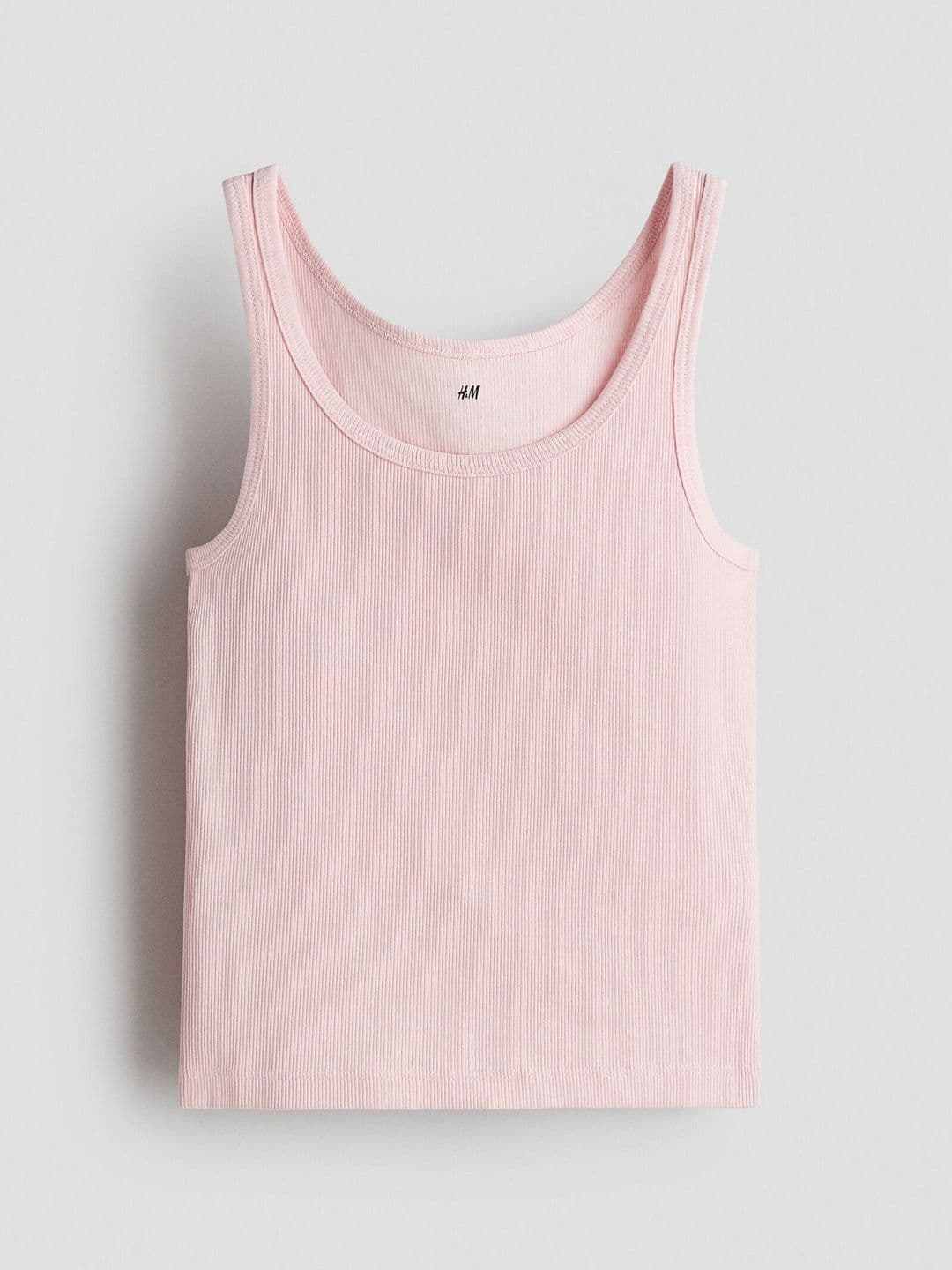 H&M Ribbed Cotton Vest Top - view 1