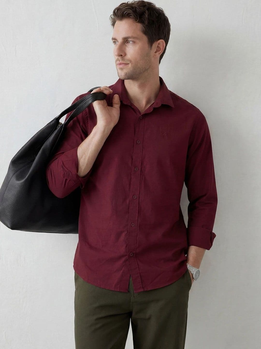 WROGN Men Slim Fit Casual Shirt - view 1
