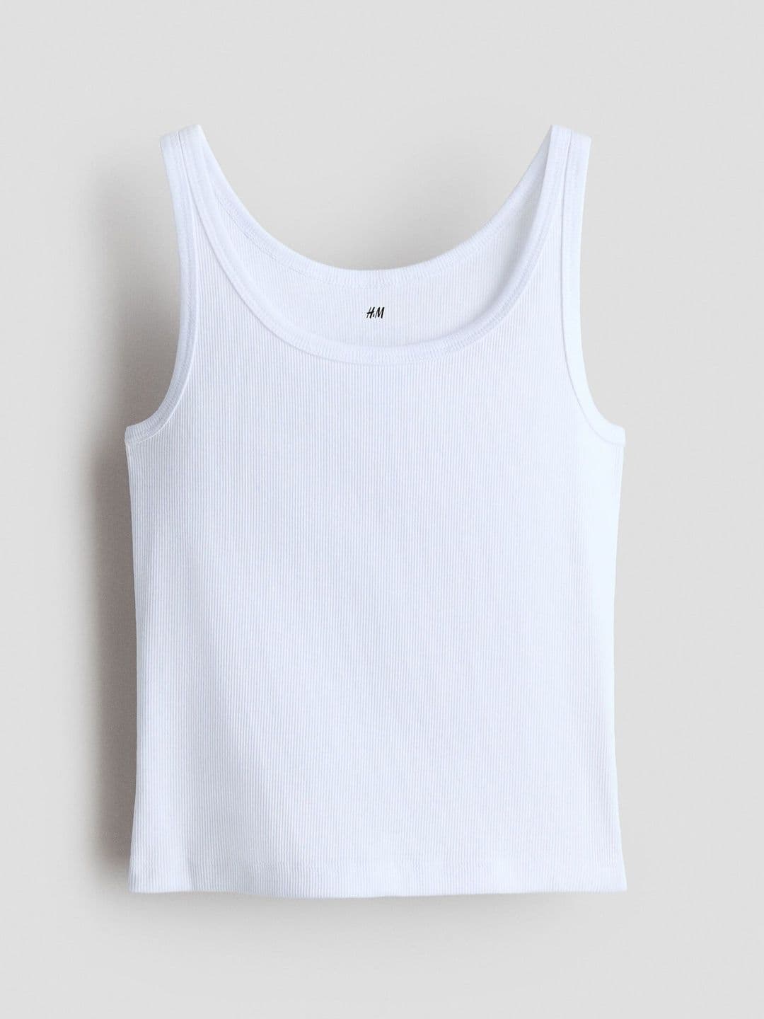 H&M Ribbed Cotton Vest Top - view 1