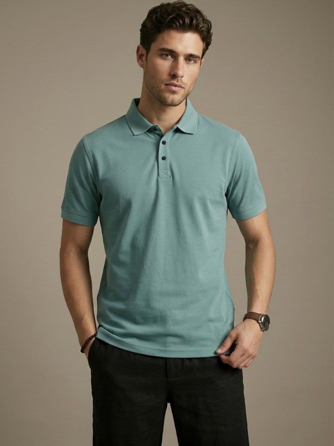glitchez Men Polo Collar Slim Fit T-shirt - view 1