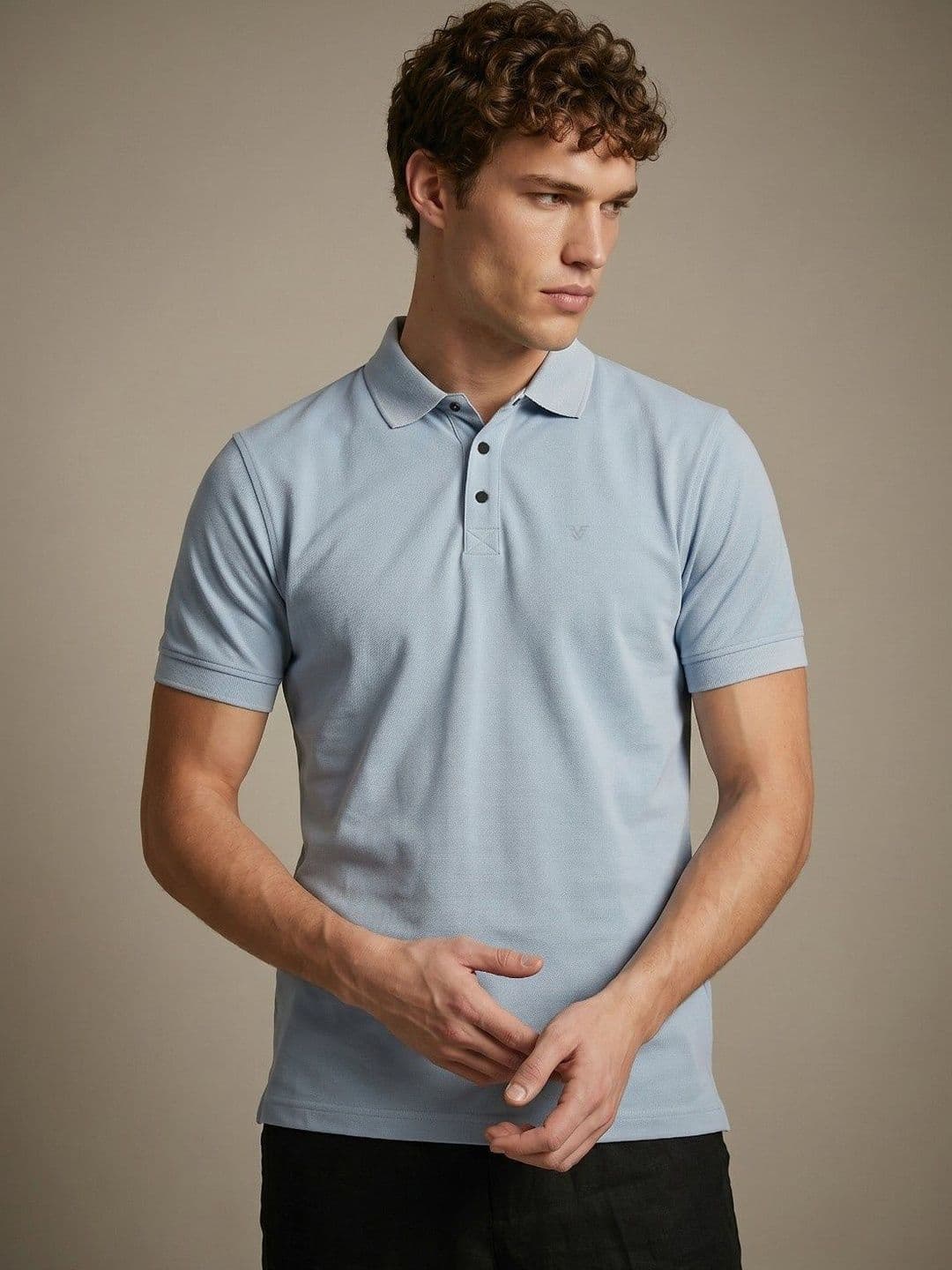 glitchez Men Polo Collar Slim Fit T-shirt - view 1