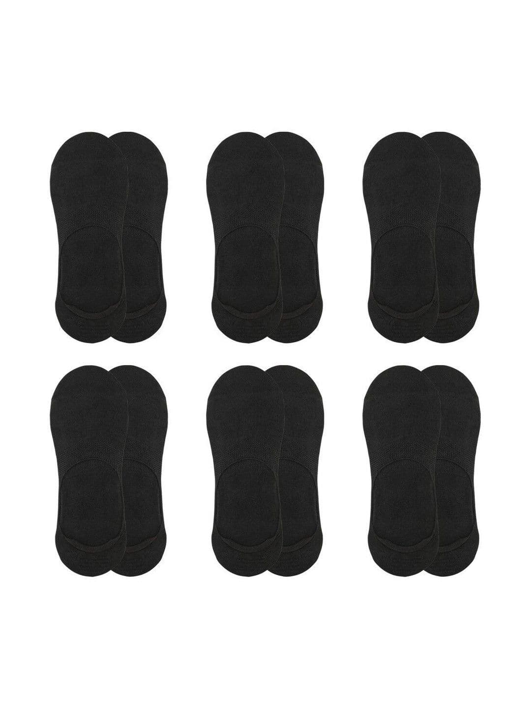 Blacktank Men Pack of 6 Cotton Shoe Liners Socks - view 1