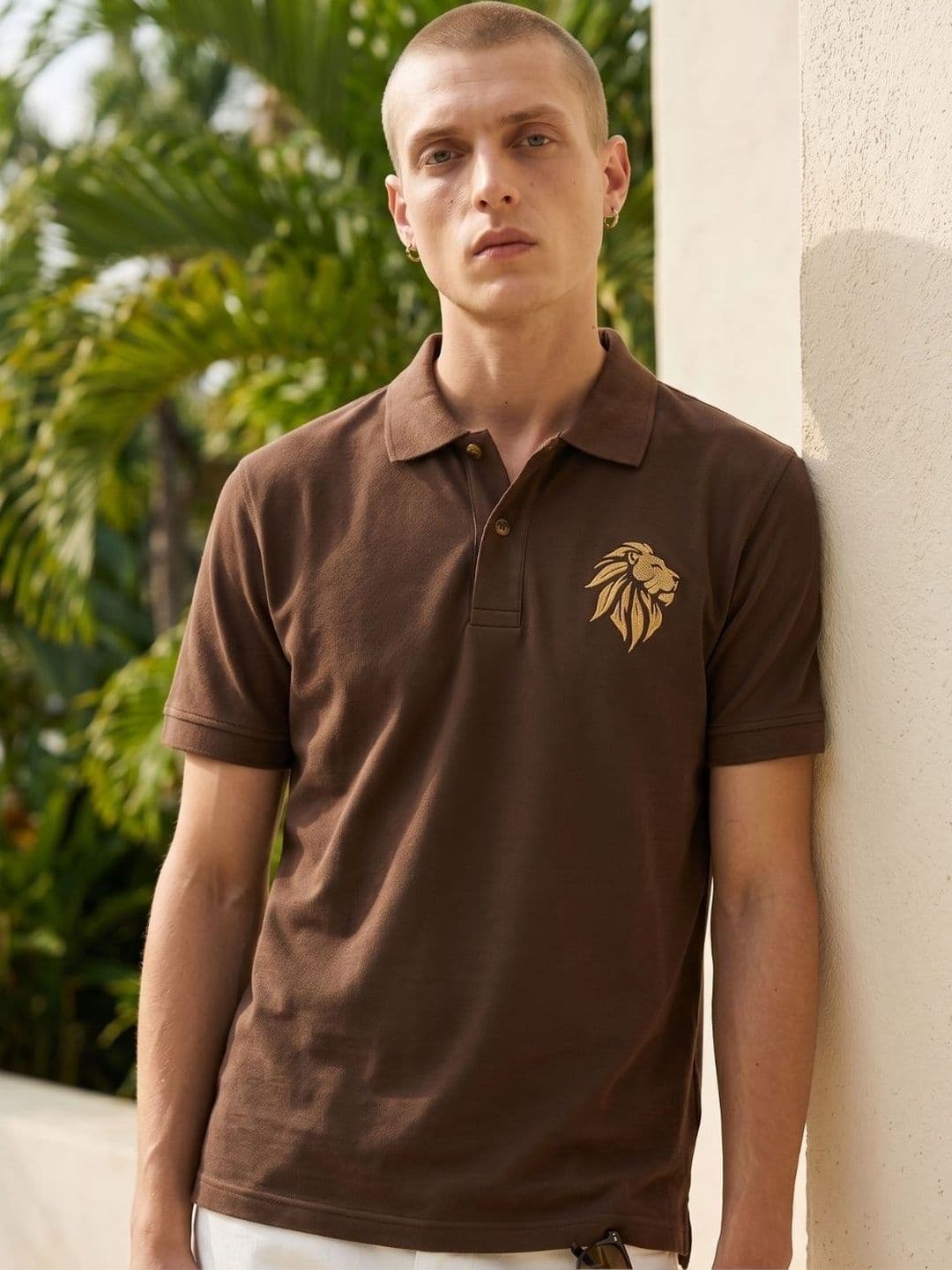 CLUB 44 Men Printed Polo Collar T-shirt - view 1