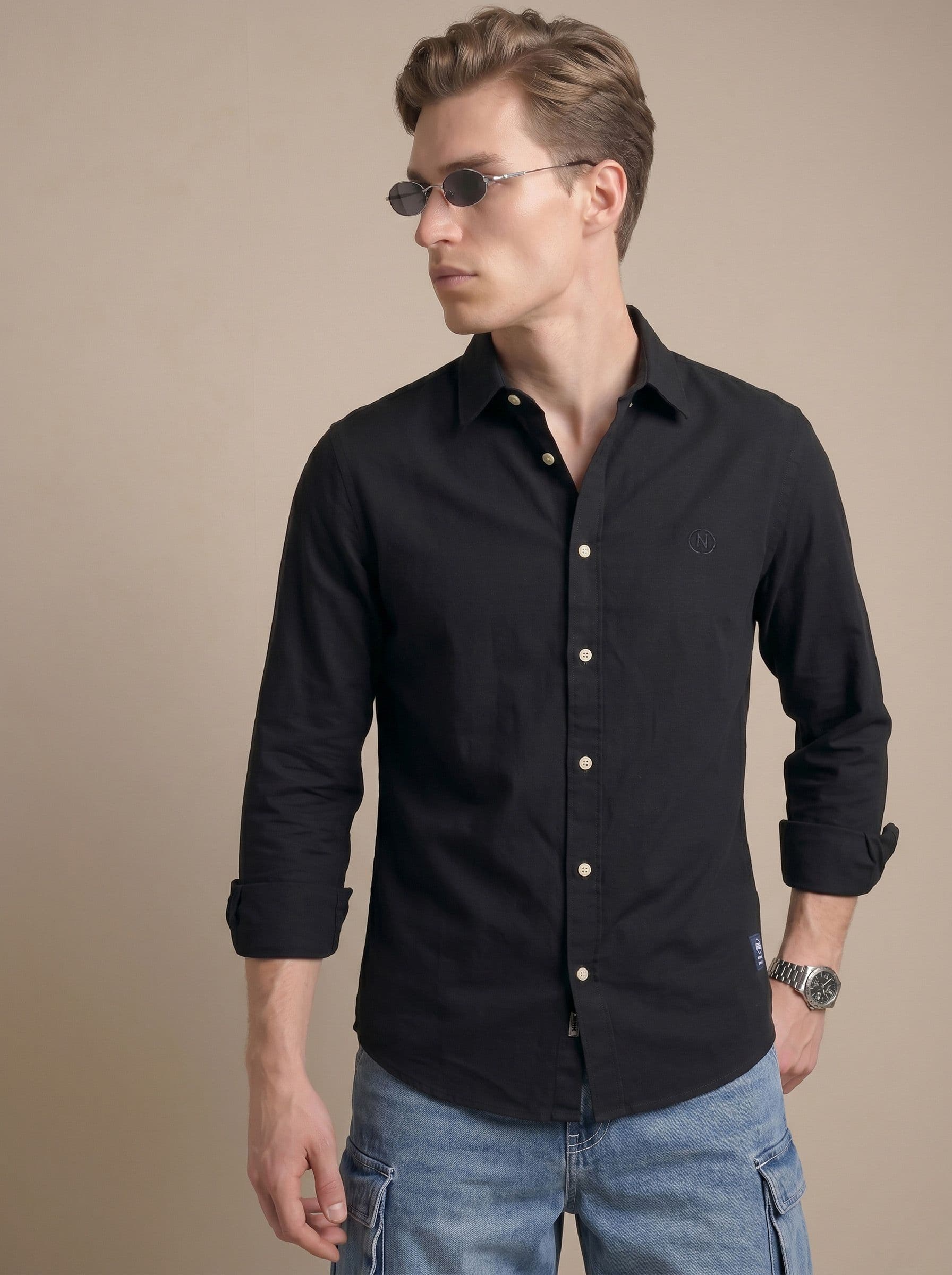 Nautica Spread Collar Casual Shirt - view 1