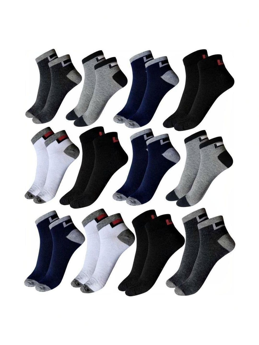 Blacktank Men Cotton Colourblocked Ankle Length Socks - view 1