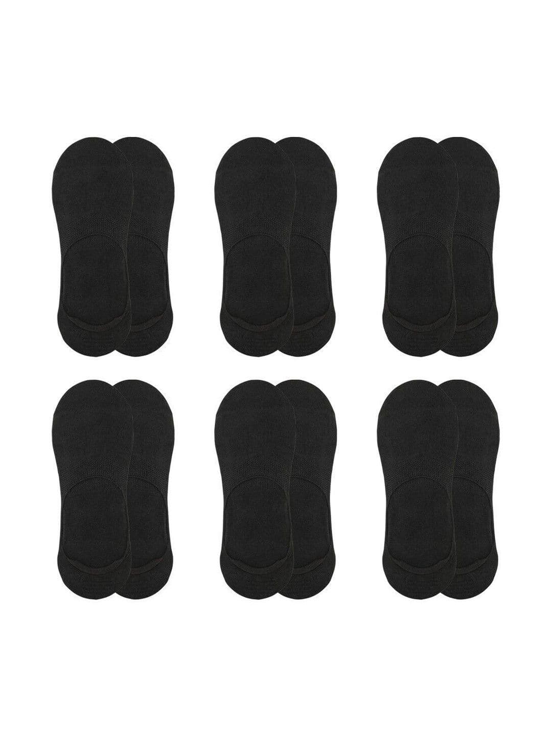 Blacktank Men Pack of 6 Cotton Shoe Liners Socks - view 1