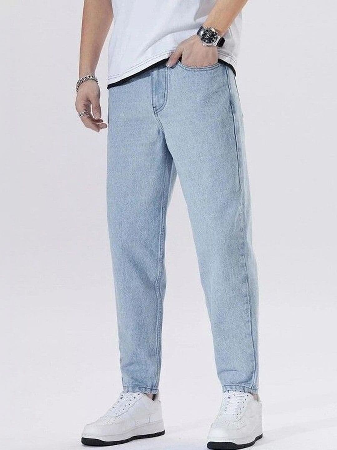 STEPLE DENIMS Men Smart Relaxed Fit Cotton Jeans - view 1
