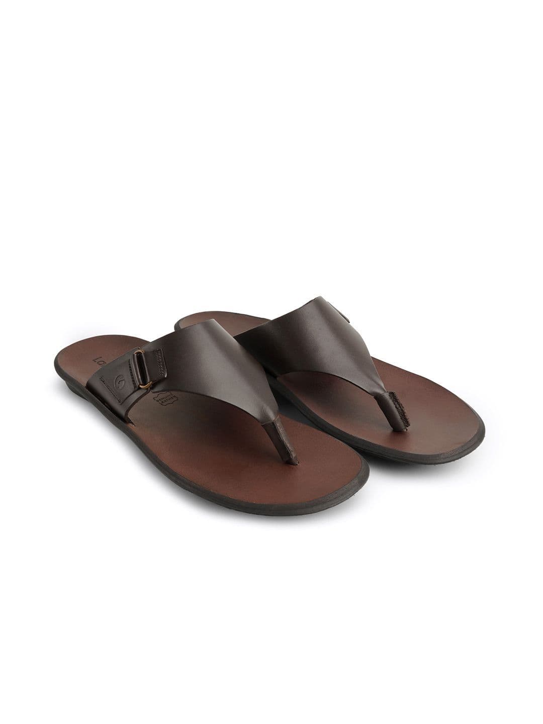 Language Men Leather Comfort Sandals - view 1