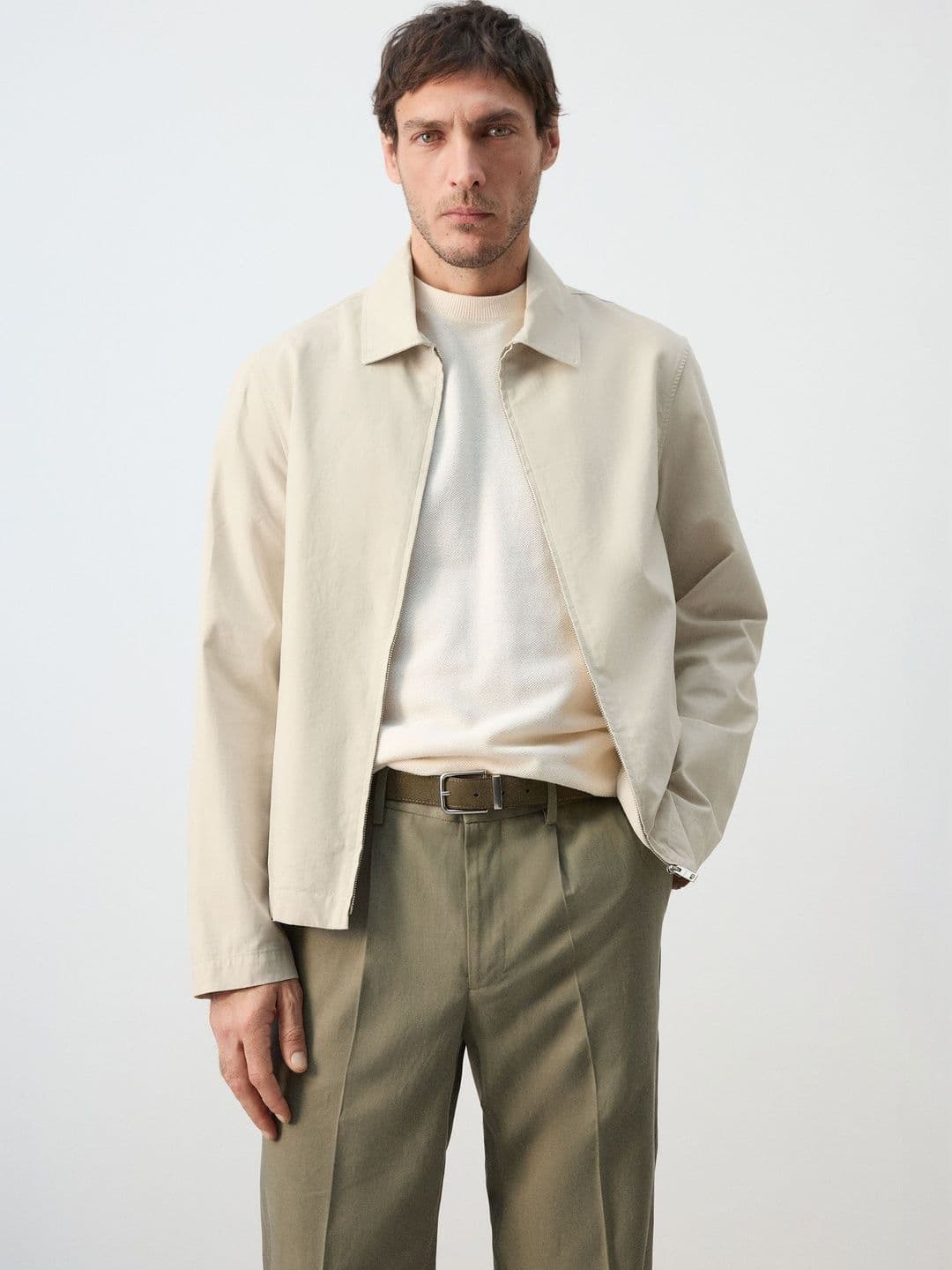 MANGO MAN Spread Collar Tailored Jacket - view 1