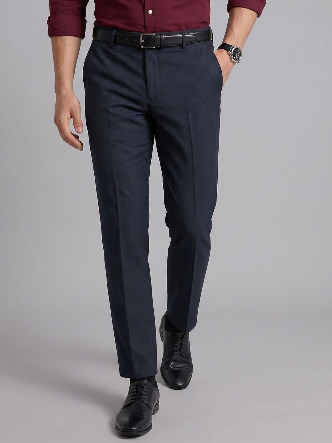 Arrow Men Flat-Front Formal Trousers - view 1