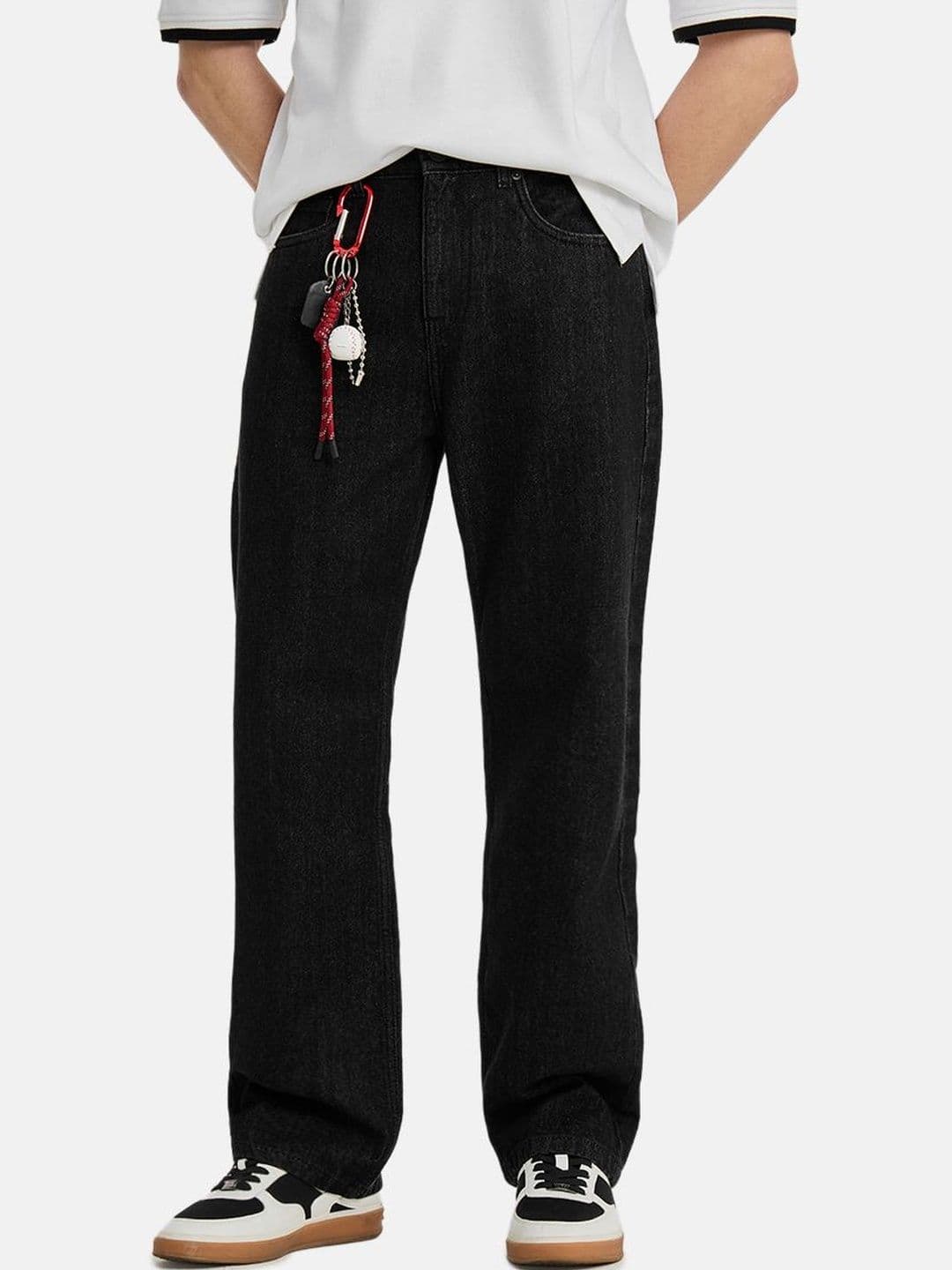 Snitch Dark Grey Mid-Rise Straight Fit Jeans - view 1