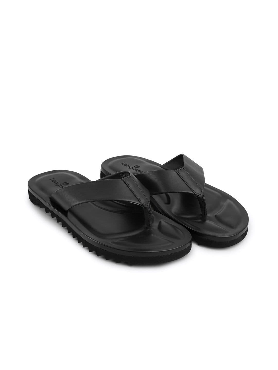 Language Men Leather Comfort Sandals - view 1