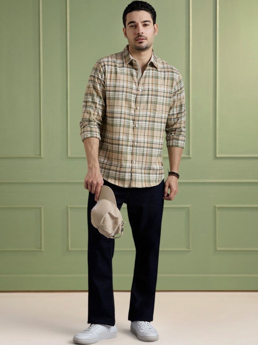 The Roadster Lifestyle Co Cotton Spread Collar Shirts - view 1