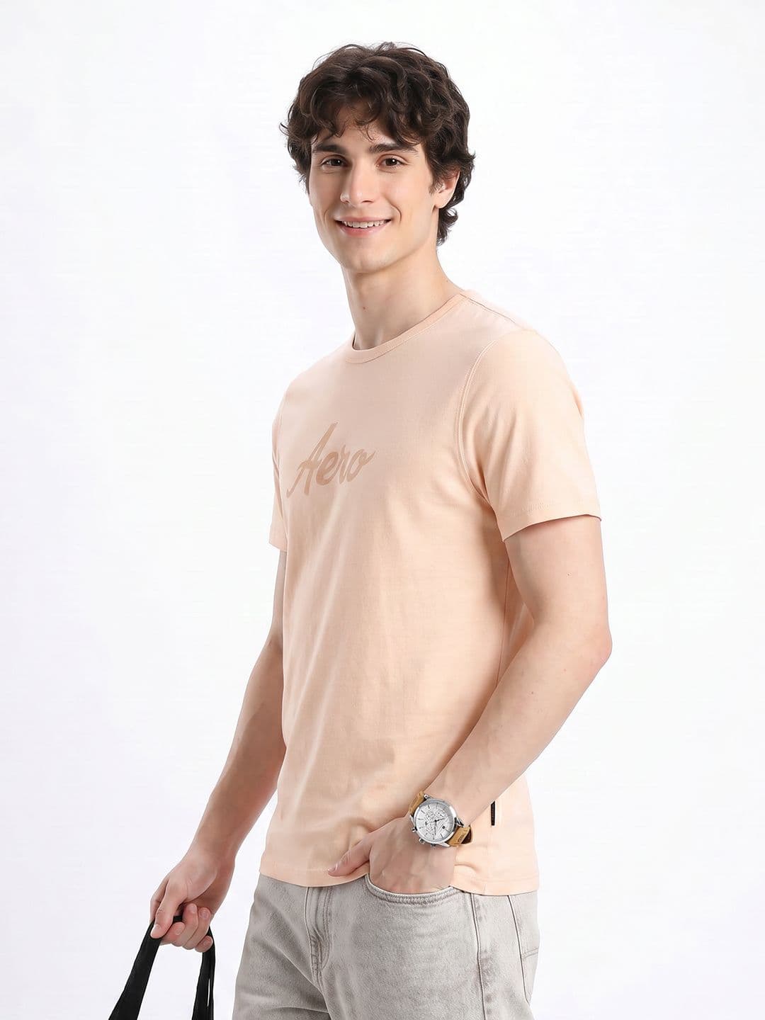 Aeropostale Brand Logo Printed Pure Cotton T-shirt - view 1