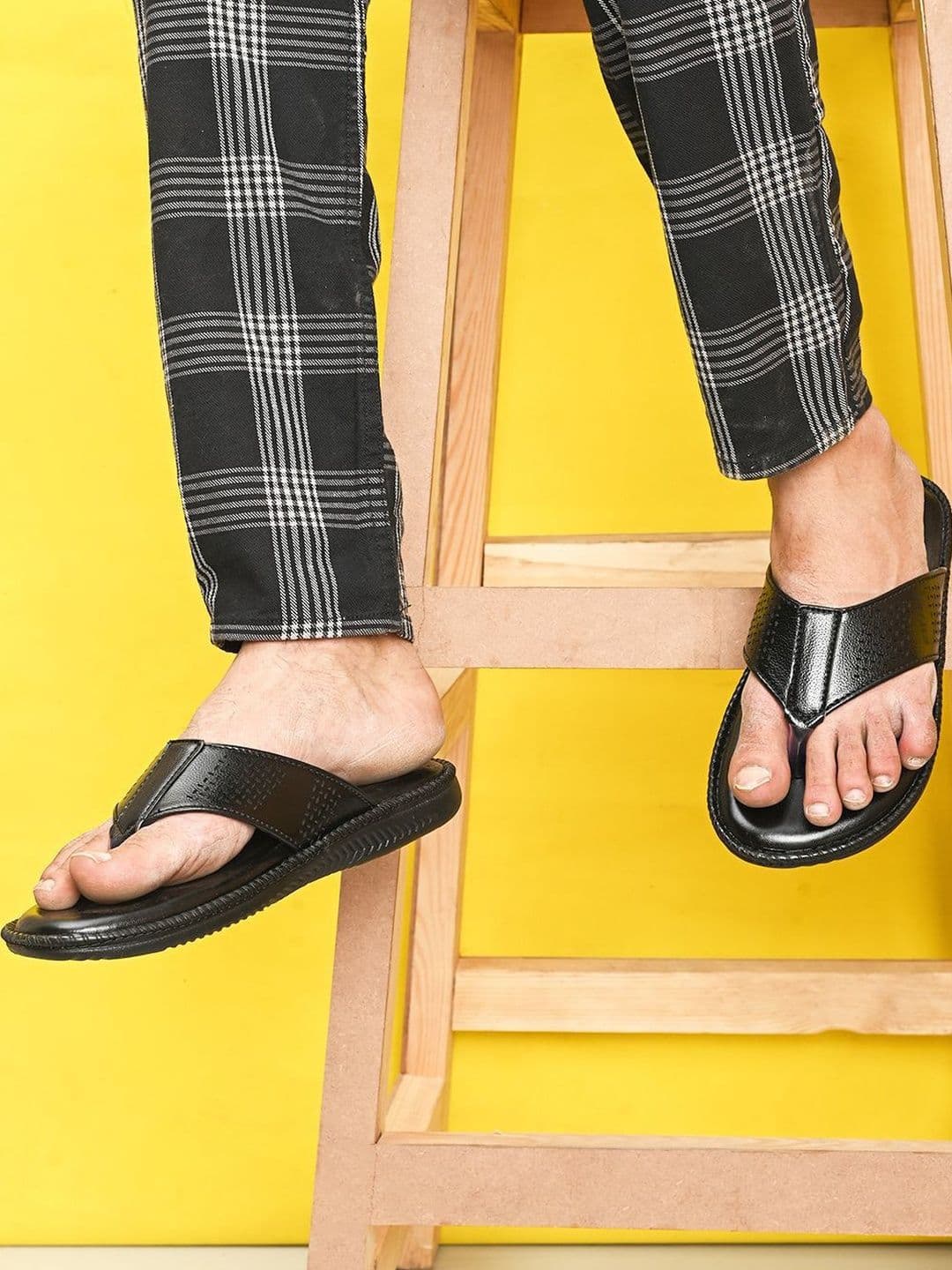 Killer Men Ethnic Leather Comfort Sandals - view 1