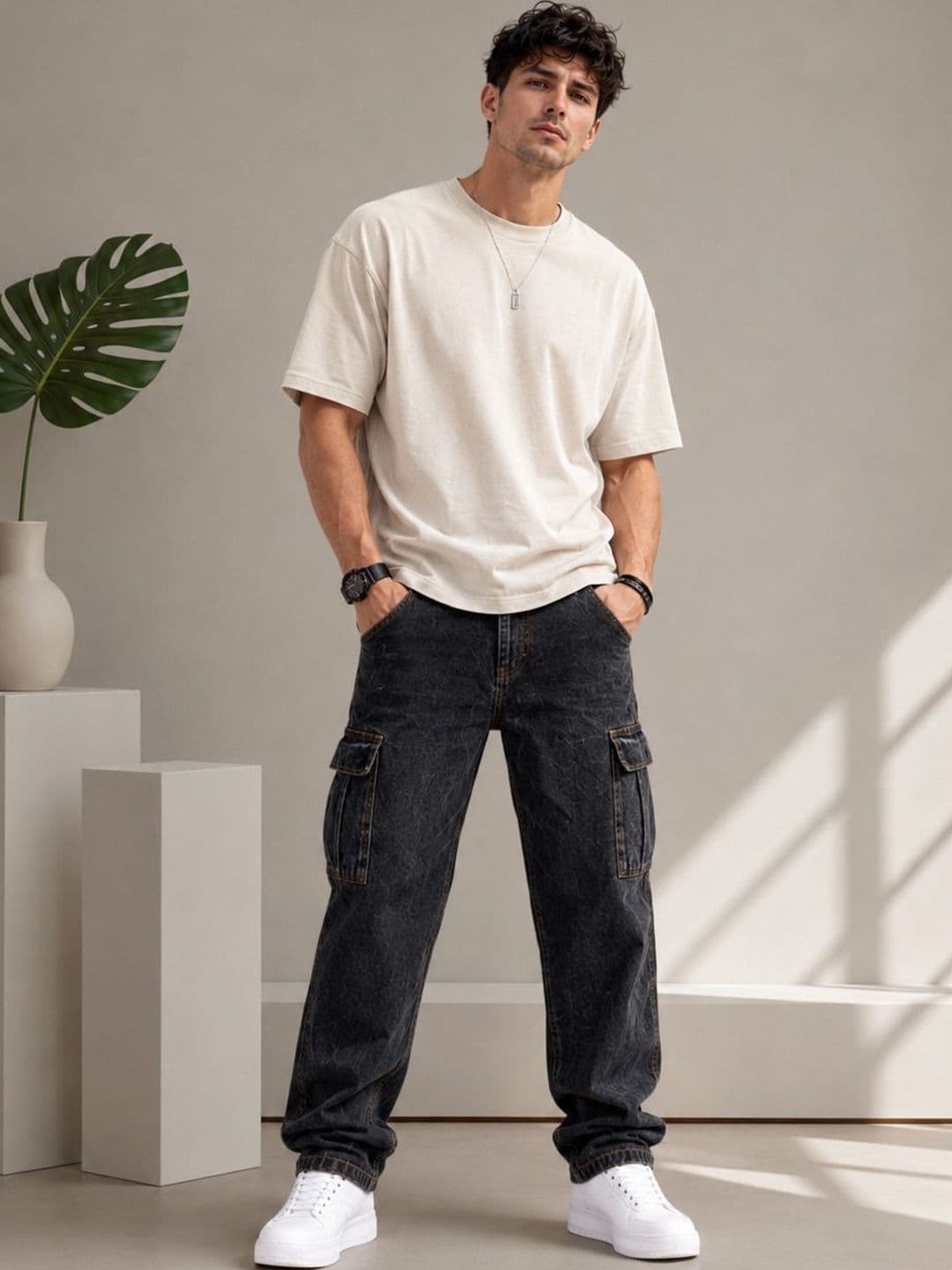 DENIMLOOK Men Mid-Rise Light Fade Jeans - view 1