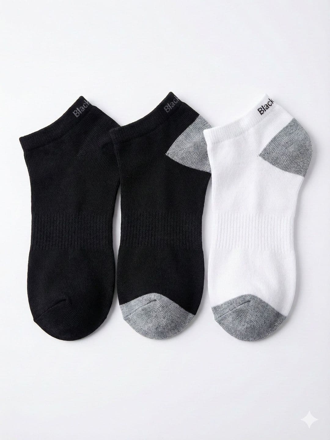 Blacktank Men Pack of 3 Cotton Colourblocked Ankle Length Socks - view 1