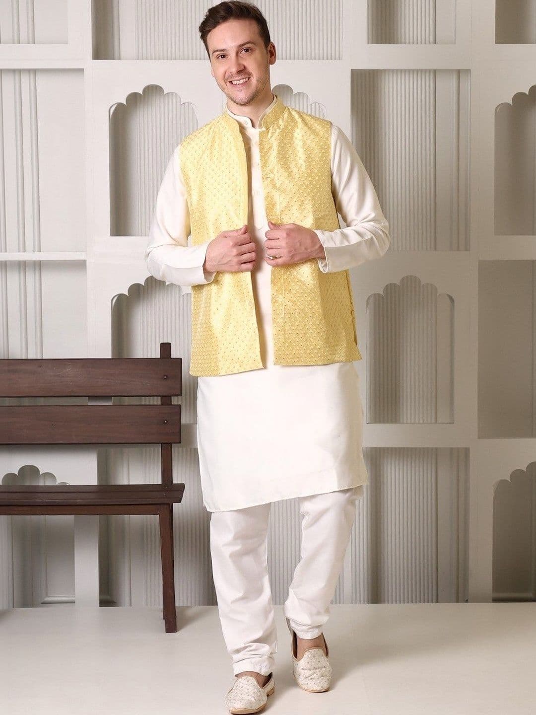 APPIX Embroidered Nehru Jackets - view 1