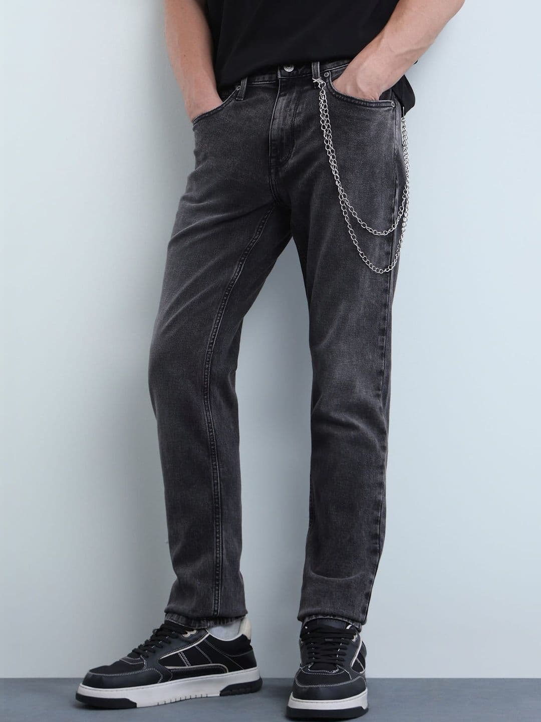 Flying Machine Men Slim Fit Heavy Fade Clean Look Stretchable Jeans - view 1