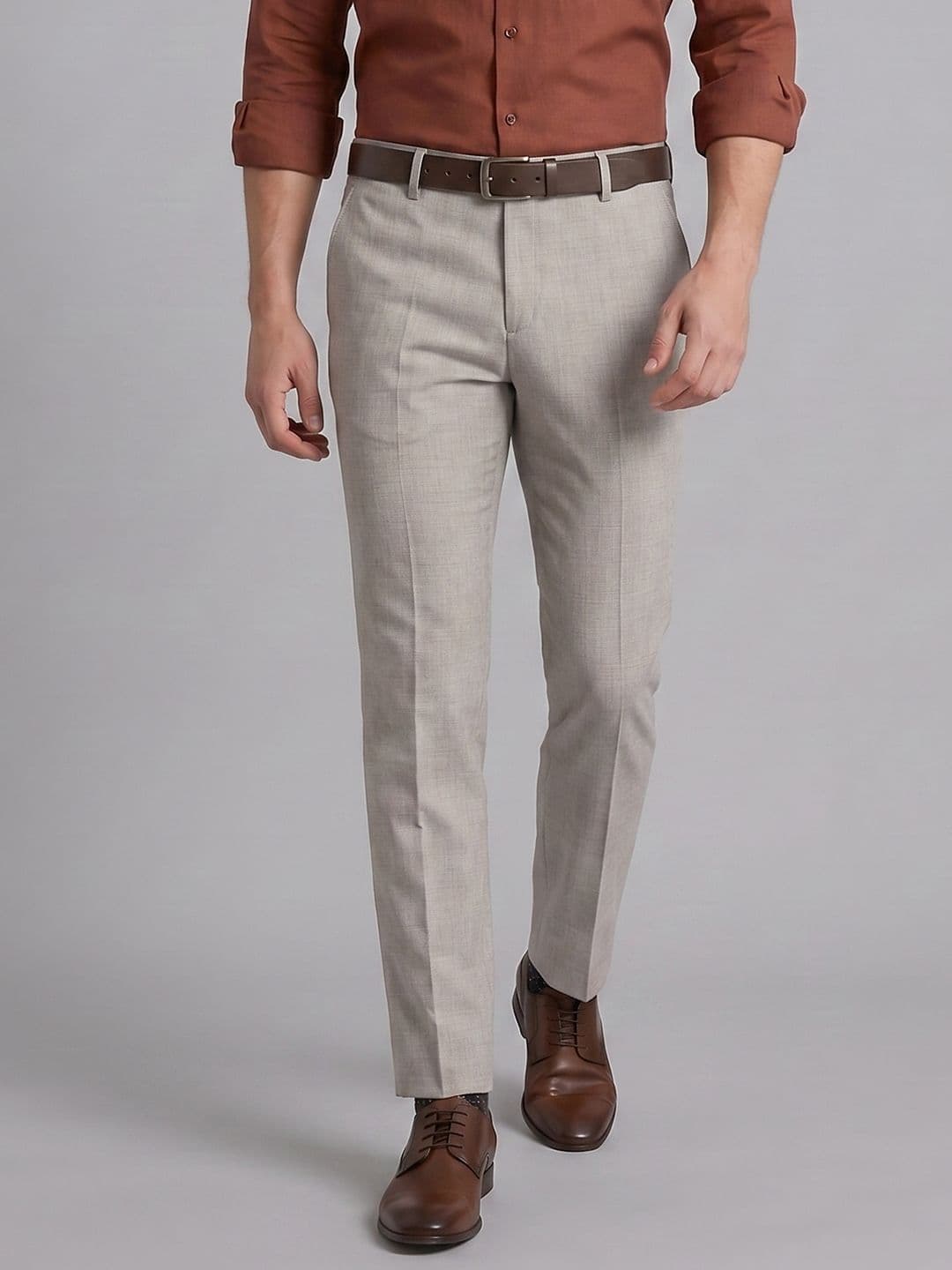 Arrow Mid-Rise Cotton Formal Trousers - view 1