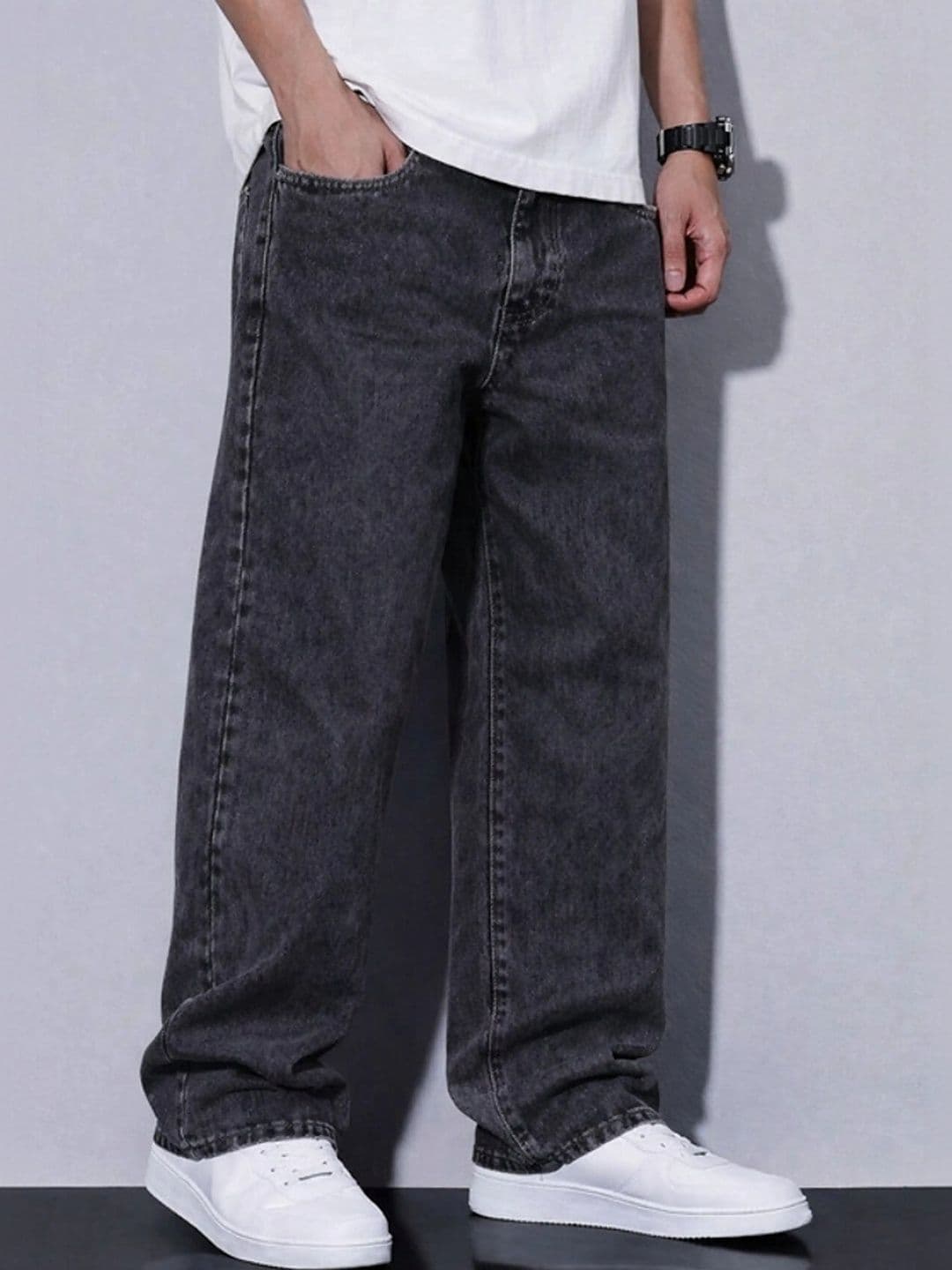 Moda Rapido Men Classic Straight Fit Mid-Rise Light Fade Stretchable Jeans - view 1