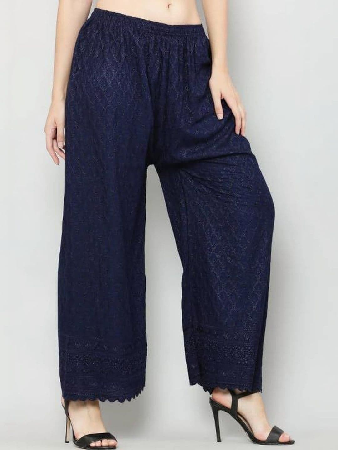 TNQ Women Ethnic Motifs Embroidered Ethnic Palazzos - view 1