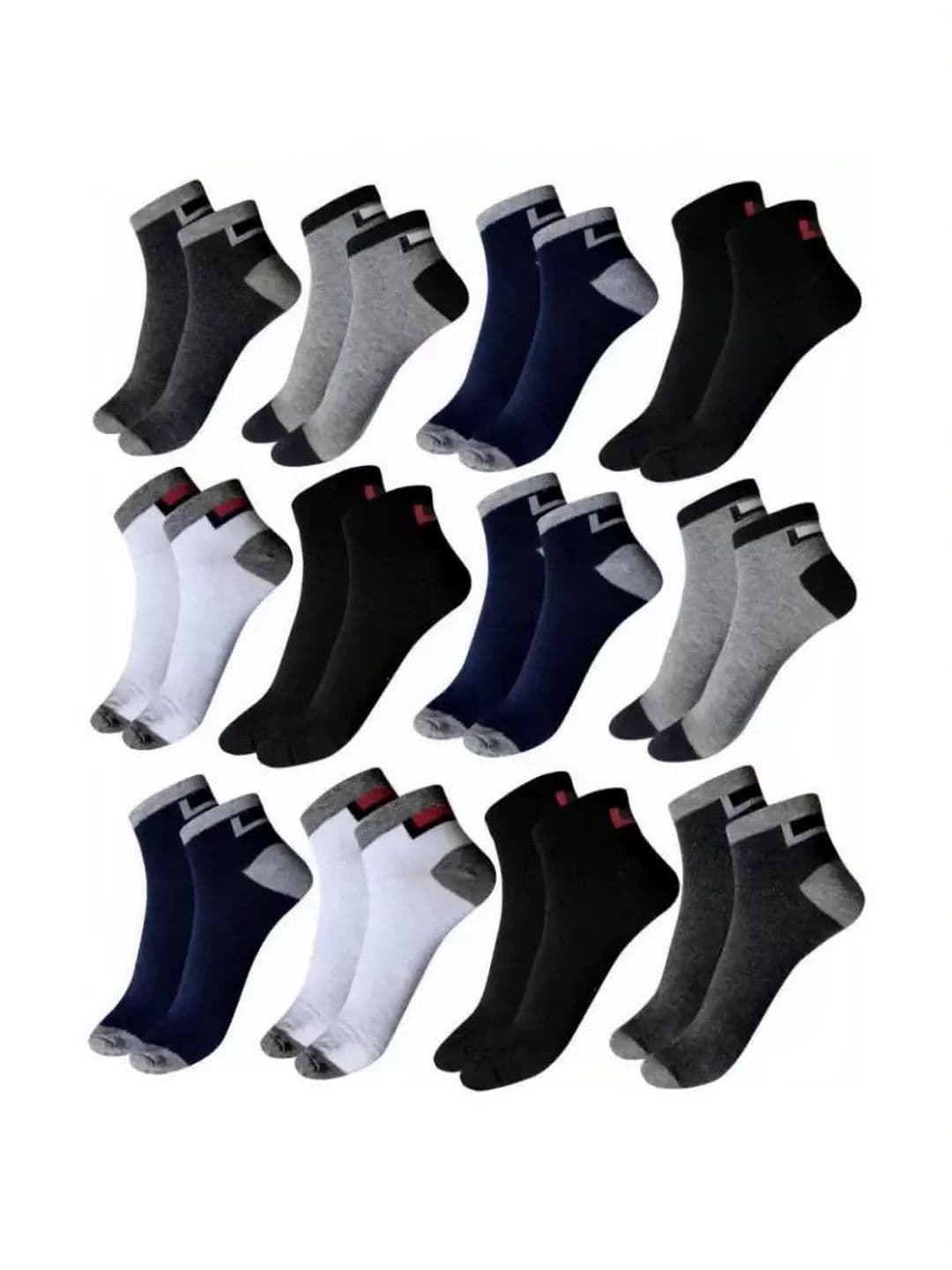 Blacktank Men Cotton Colourblocked Ankle Length Socks - view 1