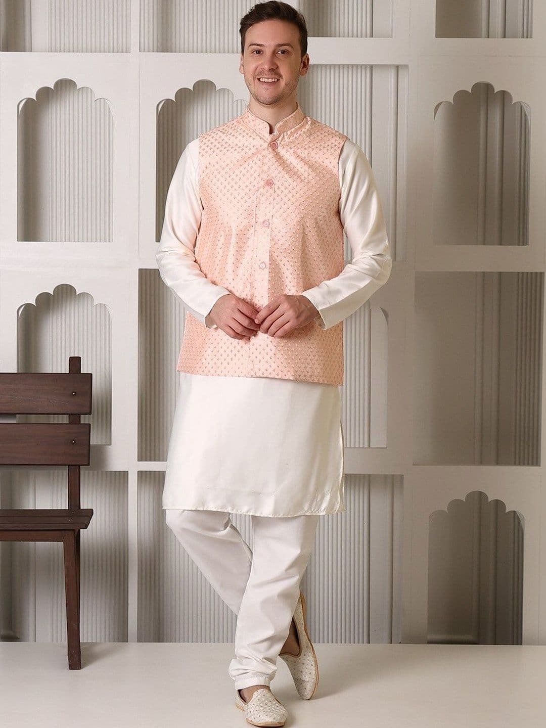 APPIX Embroidered Nehru Jackets - view 1