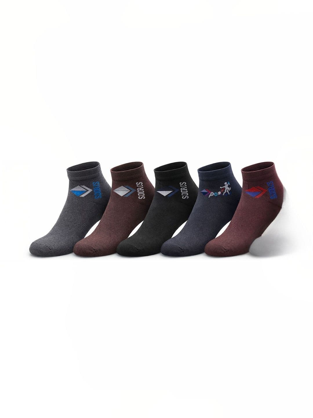 Blacktank Men Pack of 5 Cotton Patterned Ankle Length Socks - view 1