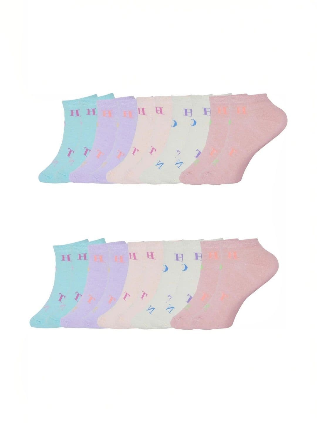 Blacktank Men Cotton Patterned Shoe Liners Socks - view 1