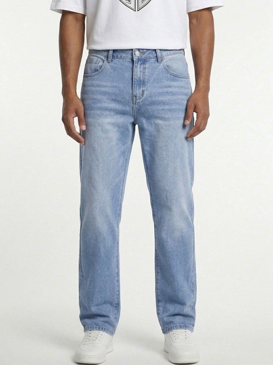 SZN Men Relaxed Fit Mid-Rise Light Fade Jeans - view 1