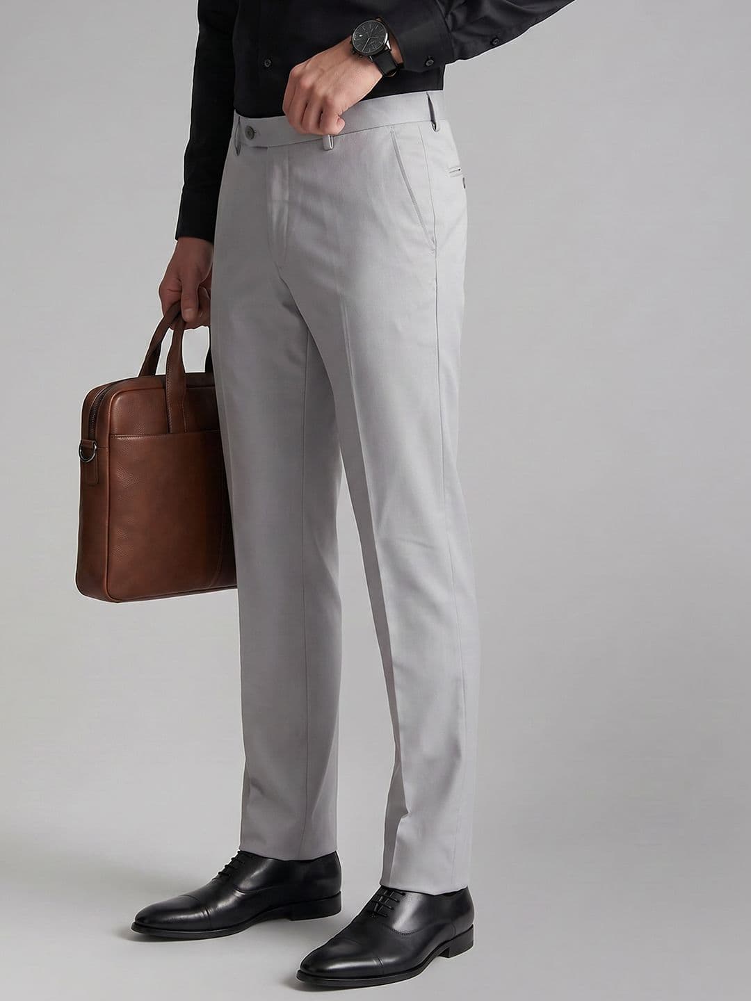 Van Heusen Men Slim Fit Formal Trousers