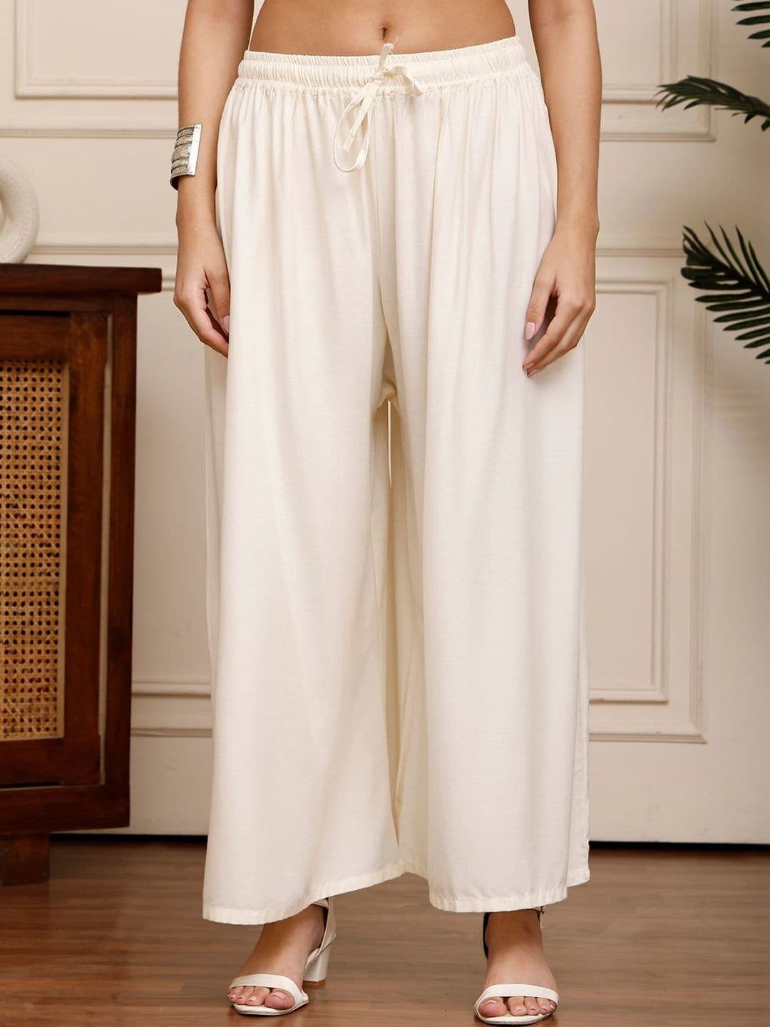 KALINI Women 2 Flared Ethnic Palazzos - view 1