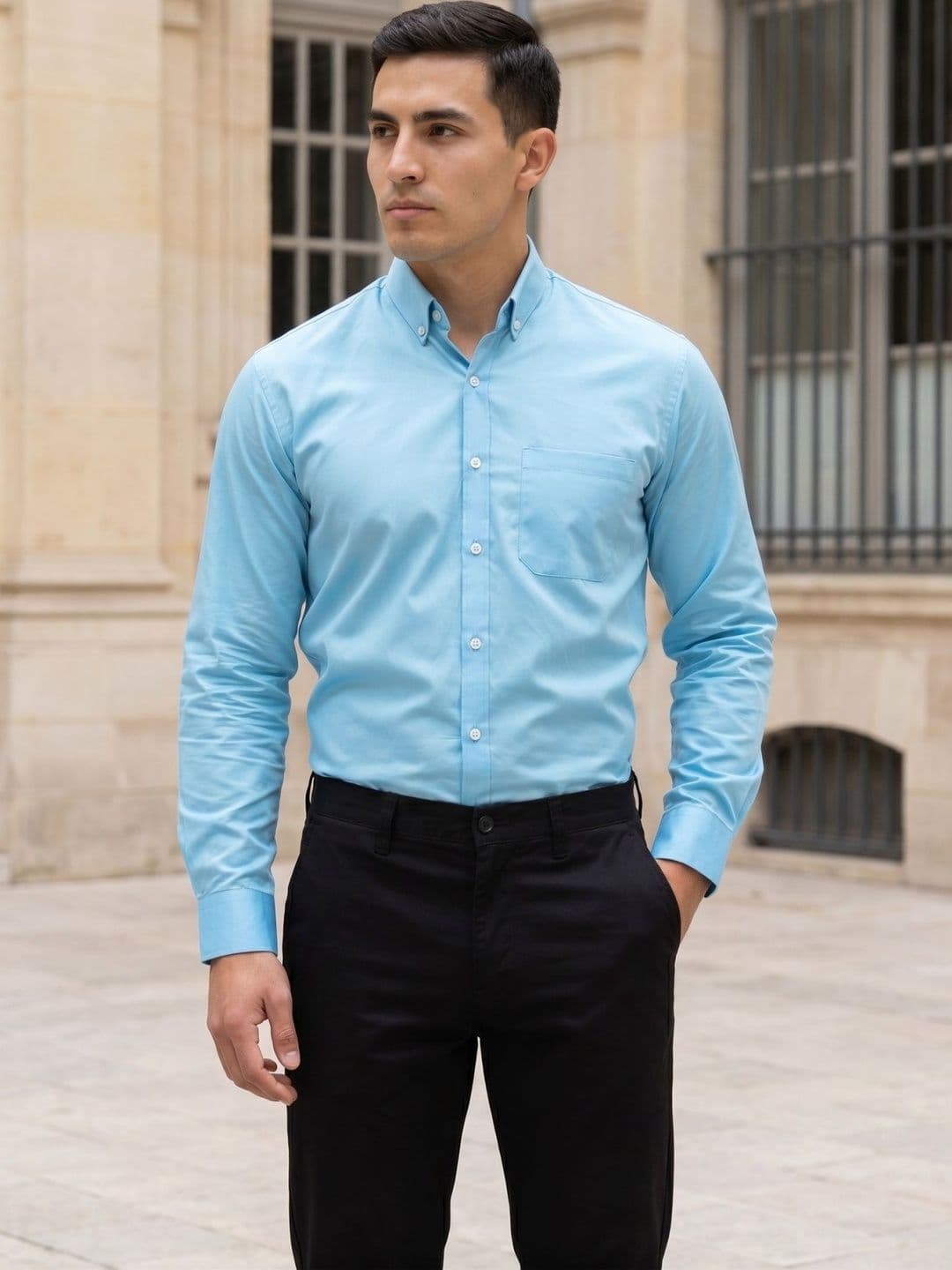 Indian Needle Men Classic Casual Shirt