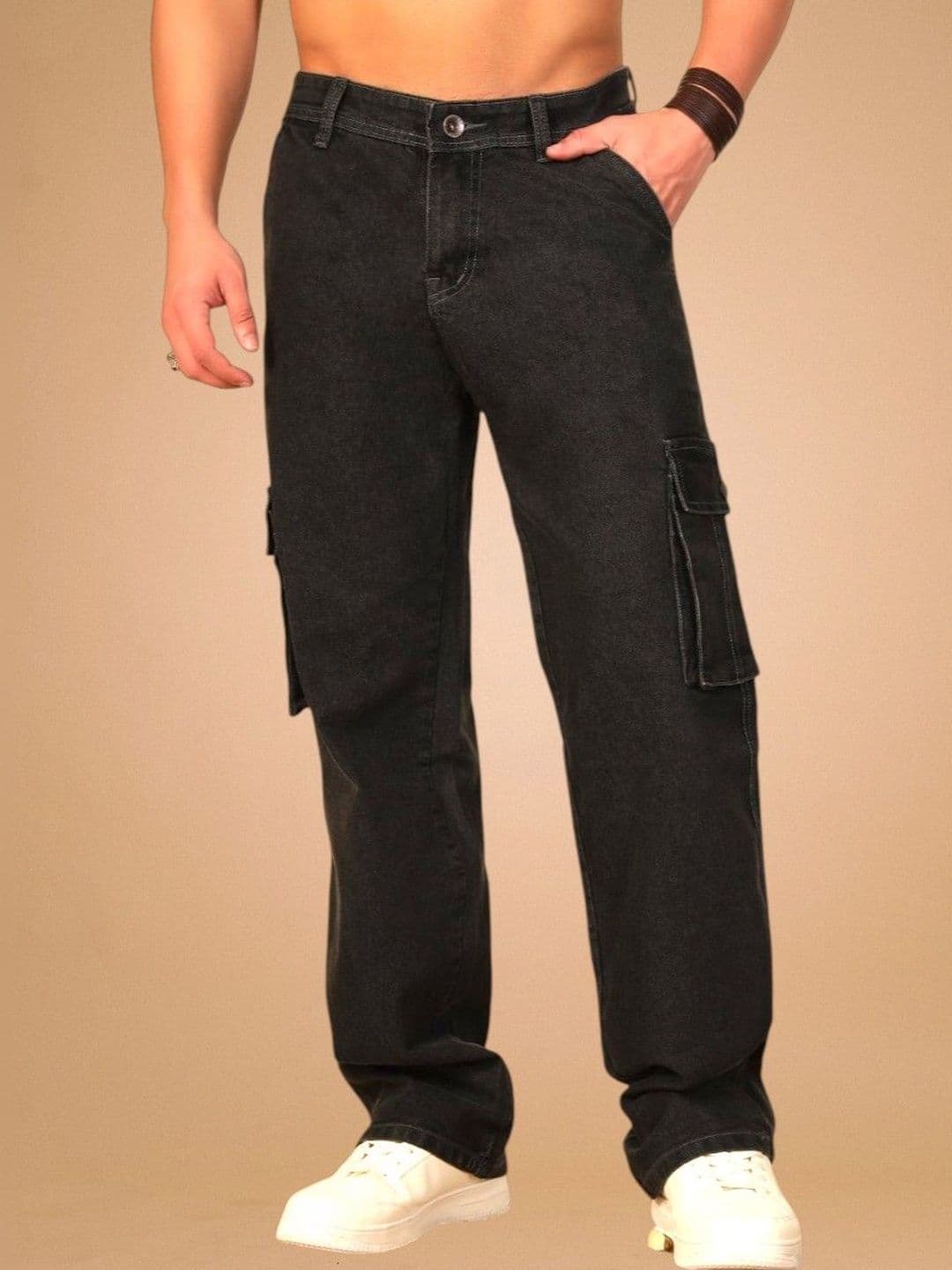 DENIMLOOK Men Relaxed Fit Mid-Rise Light Fade Jeans - view 1