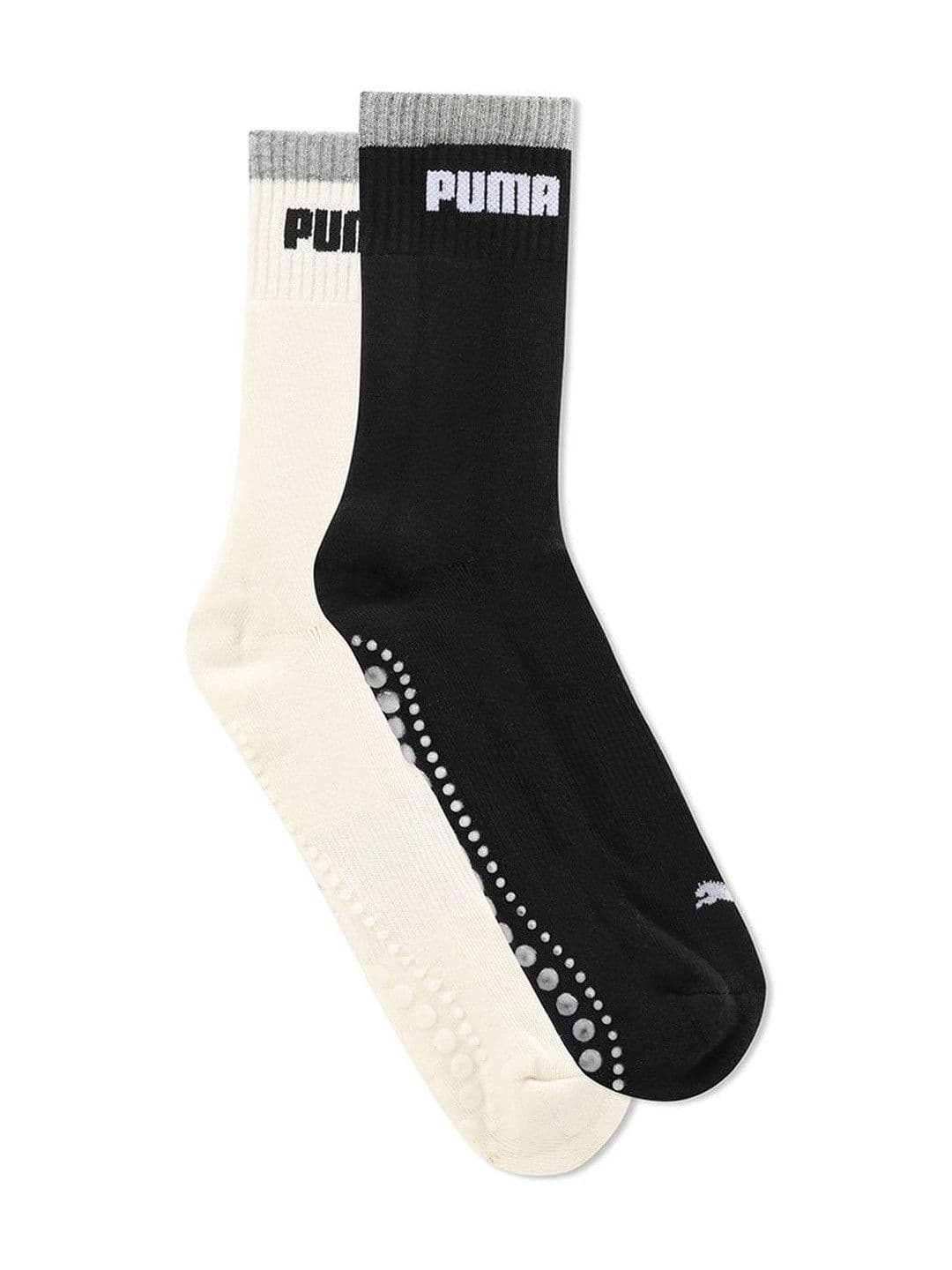 Puma Unisex Pack of 2 Cotton Blend Calf Length Socks - view 1
